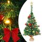 vidaXL Christmas Tree Green PVC Small Christmas Tree Cone-shaped